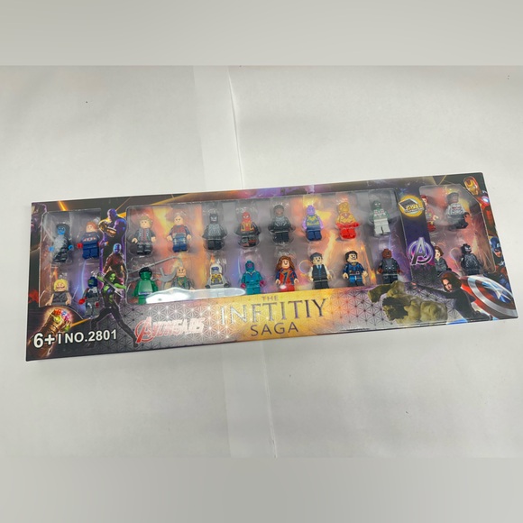 Avengers Action Figures + Accessories Building Blocks Brick Mini Figure 24+ Pcs - Picture 3 of 7